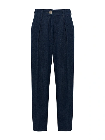 Navy Cotton Jeans, 1