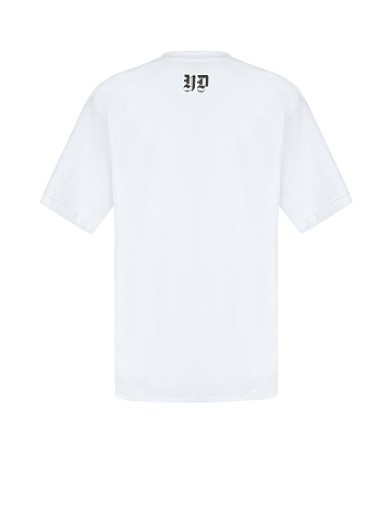 Printed White Cotton T-Shirt, 2