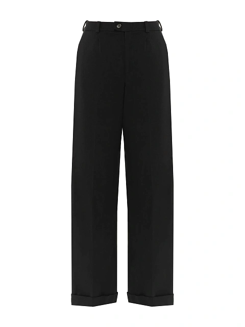 Black Jersey Pant Suit, 3