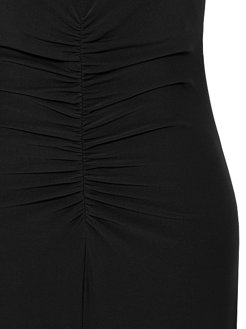 Black Open Back Maxi Dress, 4