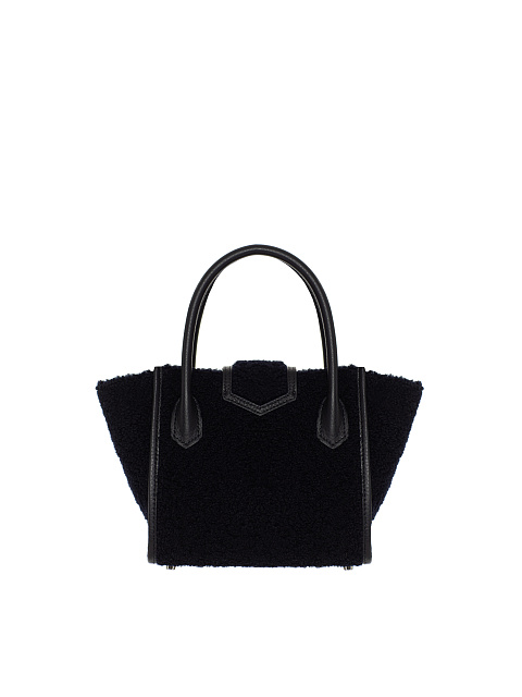 Black Shearling Lily Bag, 3