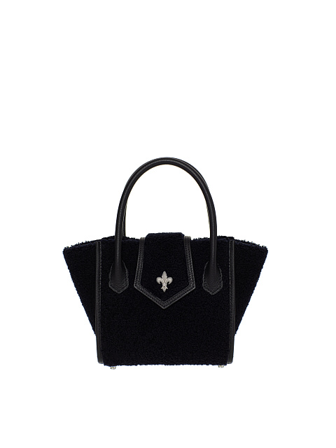 Black Shearling Lily Bag, 1