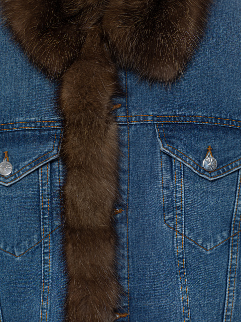 Blue Denim & Barguzin Sable Jacket, 8