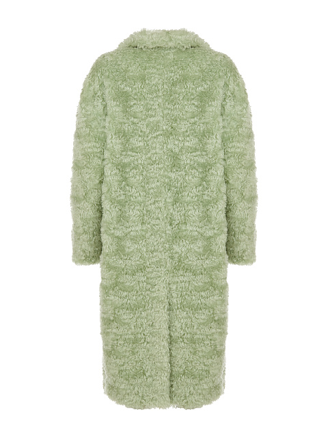 Mint Green Faux Fur Coat, 2