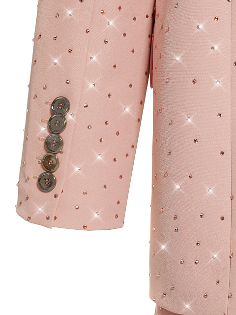 Pink Rhinestone Skirt Suit, 10