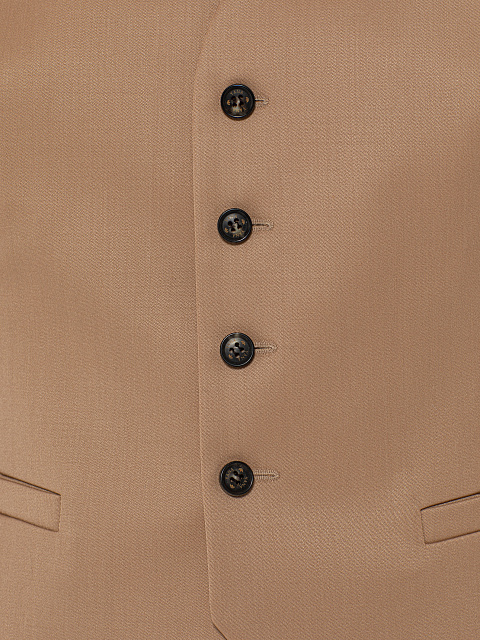 Beige Wool Pant Suit, 7