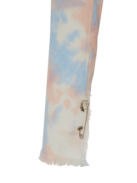 Pink Tie-dye Denim Bolero Jacket, 3 Pink Tie-dye Denim Bolero Jacket, 3