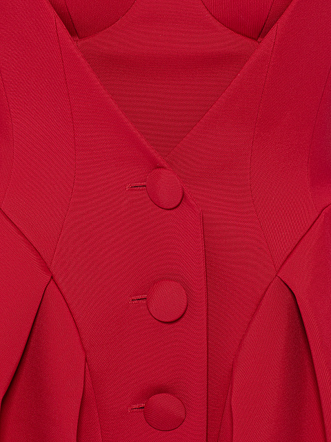 Red Blazer Mini Dress & Top Set, 7