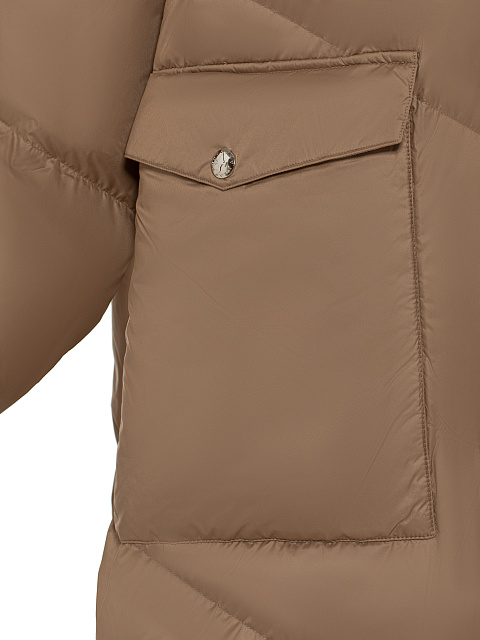 Beige Maxi Puffer Jacket, 7