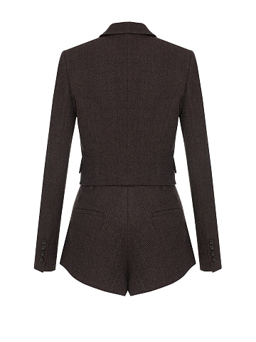 Brown wool two-piece suit, 2