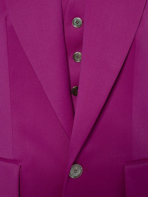 Fuchsia Wool Pant Suit, 8