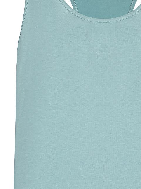 Light Blue Cotton Tank Top, 3