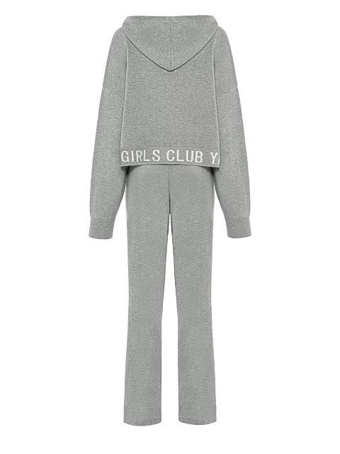 Grey "Hot Girls Club" Jersey Suit, 2
