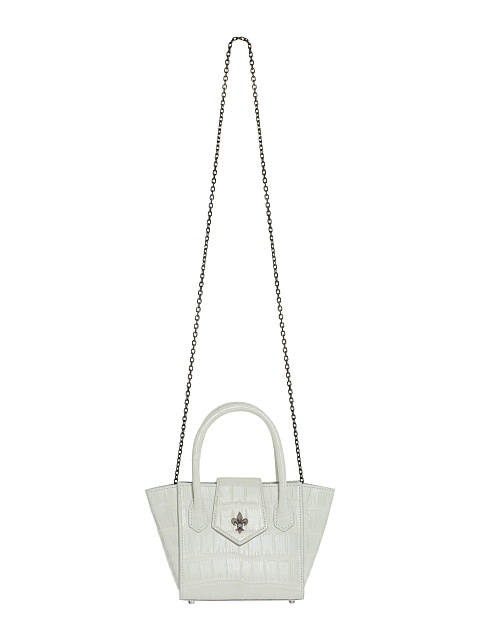 White crocodile leather bag, 4
