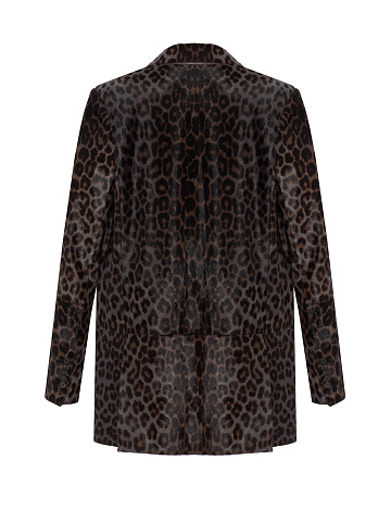 Blue and brown leopard jacket, 2