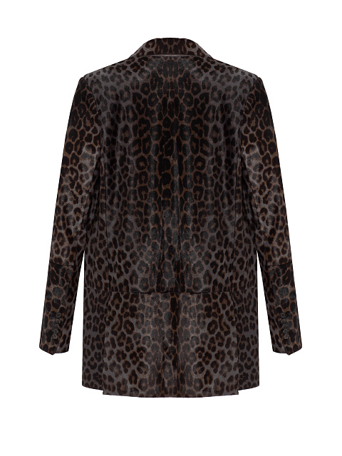 Blue and brown leopard jacket, 2