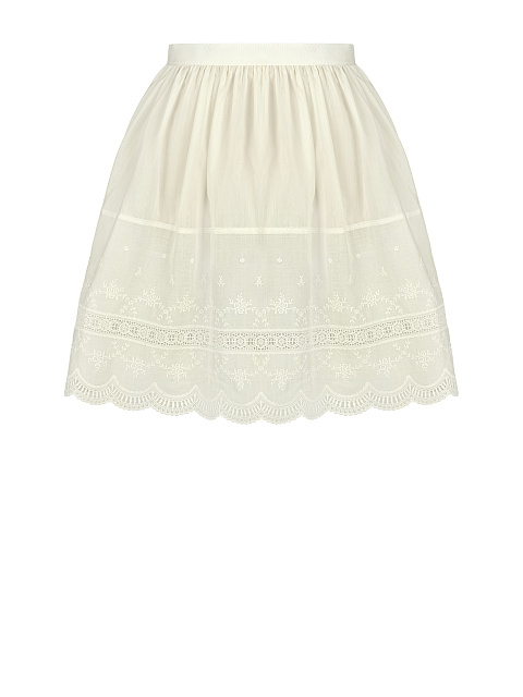 Beige Lace Trim Underskirt, 1 Beige Lace Trim Underskirt, 1