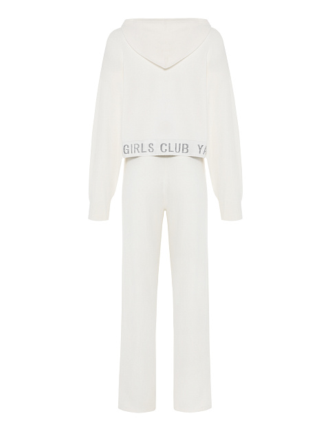 White "Hot Girls Club" Jersey Suit, 2