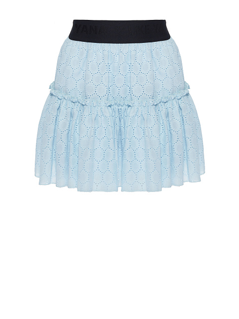 Light Blue Cotton Lace Mini Skirt, 2 Light Blue Cotton Lace Mini Skirt, 2