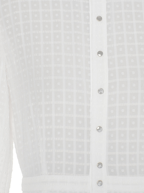 White maxi dress made of textured chiffon, 3