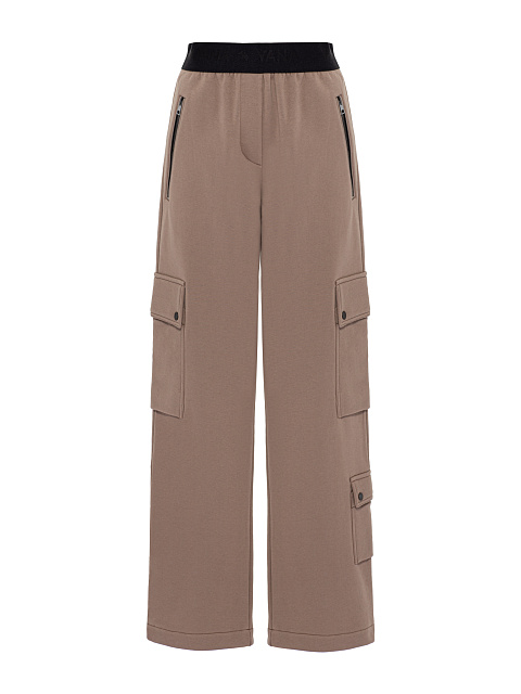 Brown Cargo Pants Jersey Suit, 4