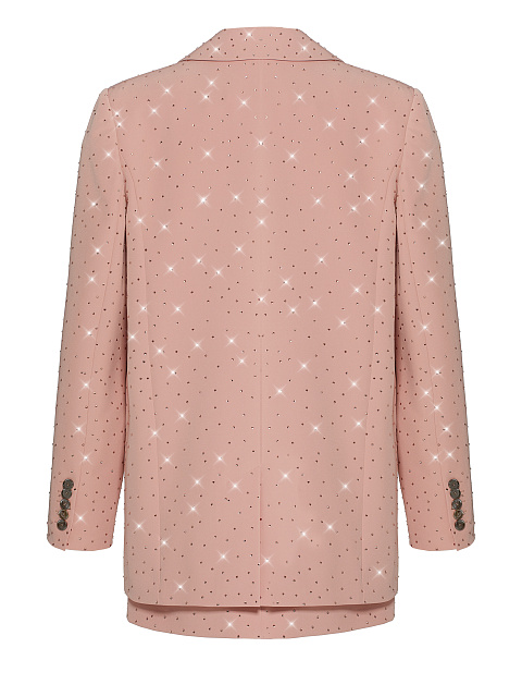 Pink Rhinestone Skirt Suit, 6