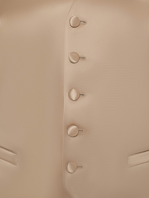 Beige silk three-piece suit, 7