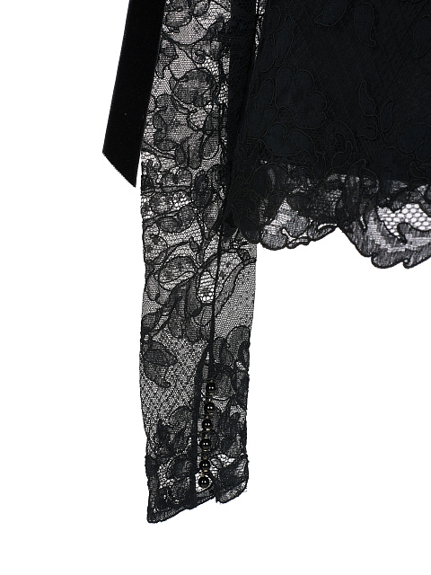 Black Lace Mini Dress, 4