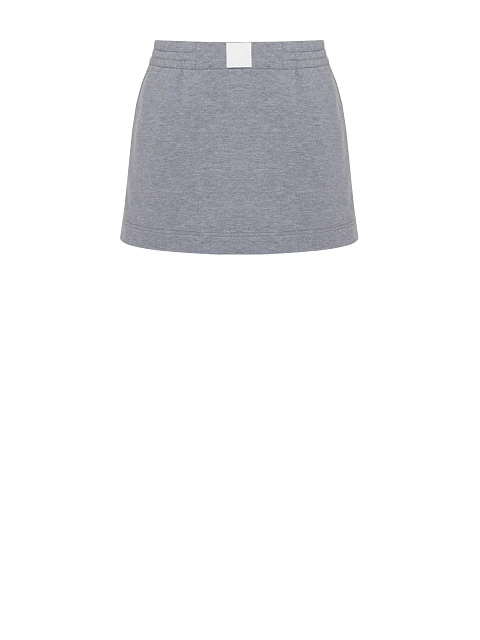 Grey Jersey Skirt & Bomber Jacket Set, 4