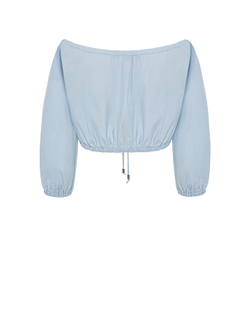 Light‑blue cotton top, 2