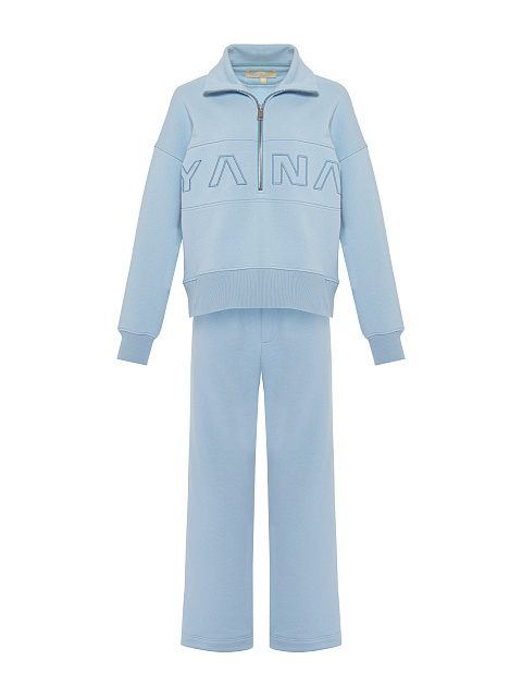 Light Blue "YANA" Embroidery Tracksuit, 1