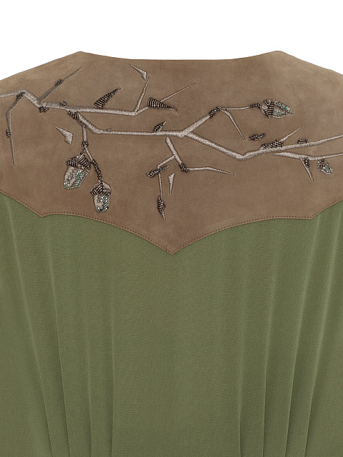 Green Chiffon Midi Dress, 5