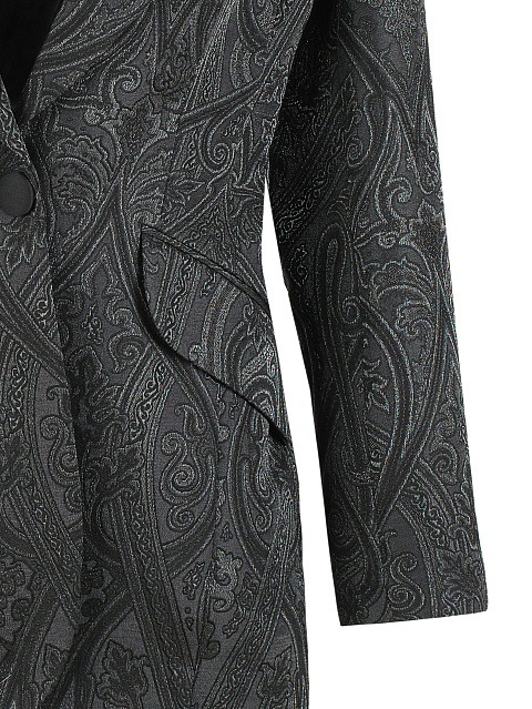 Black Jacquard & Lurex Jacket, 3