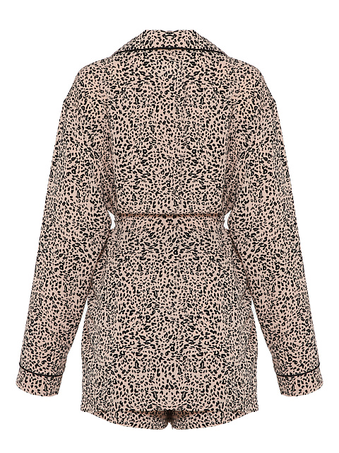 Pink Leopard Pajama Set, 4