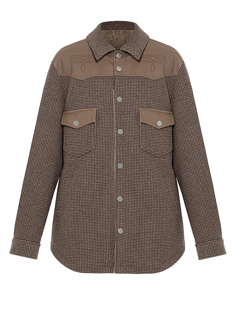 Brown Wool & Astrakhan Fur Lining Jacket, 1