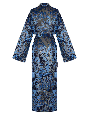 Blue & Gold Velvet Robe, 2