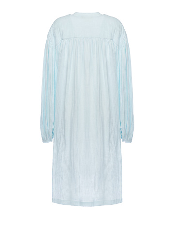 Light blue cotton shirt dress, 2