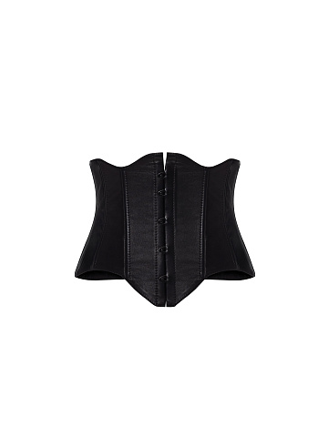 Black leather corset, 1