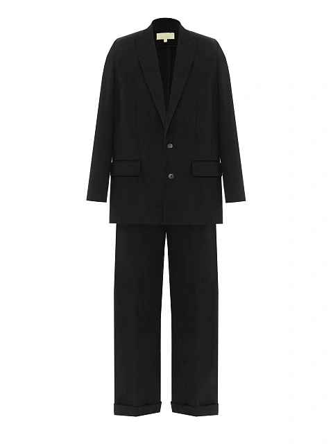 Black Jersey Pant Suit, 1