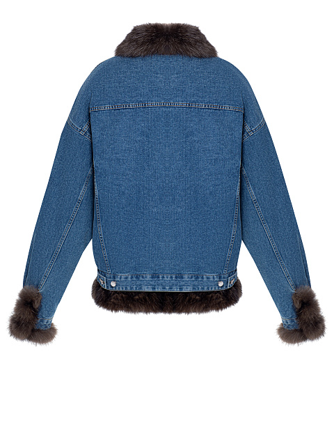 Blue Denim & Sable Fur Jacket, 2