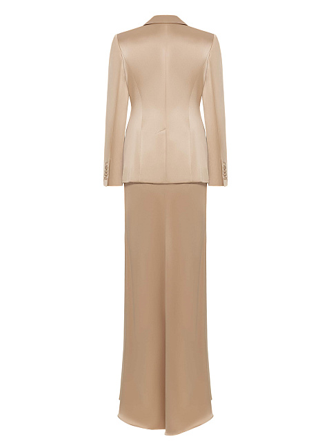 Beige silk three-piece suit, 2
