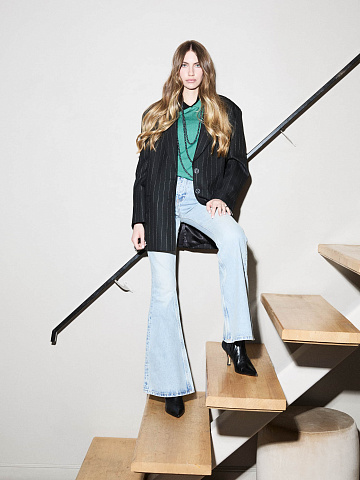 Light Blue Flared Jeans, 2