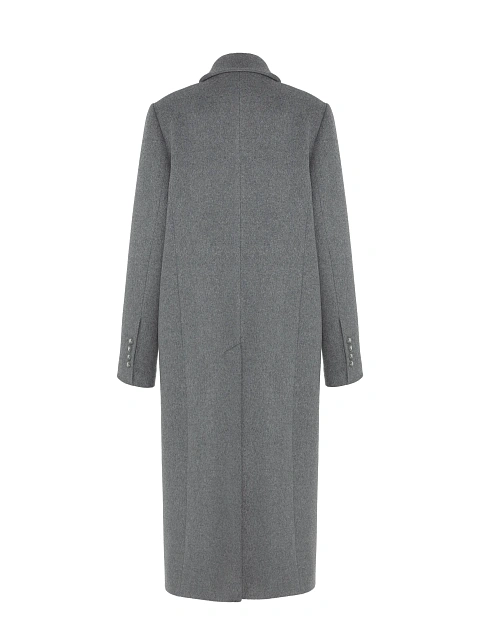Grey Striped Double-breasted Coat, 2