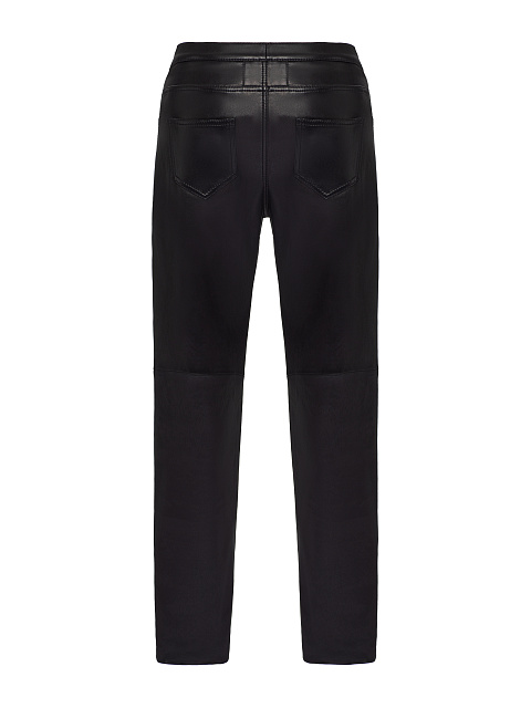 Black Leather Biker Pants, 3