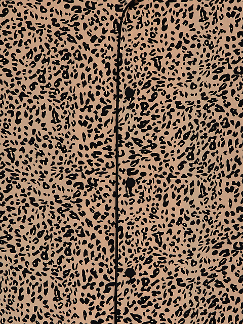Dark beige pajamas with leopard print, 5