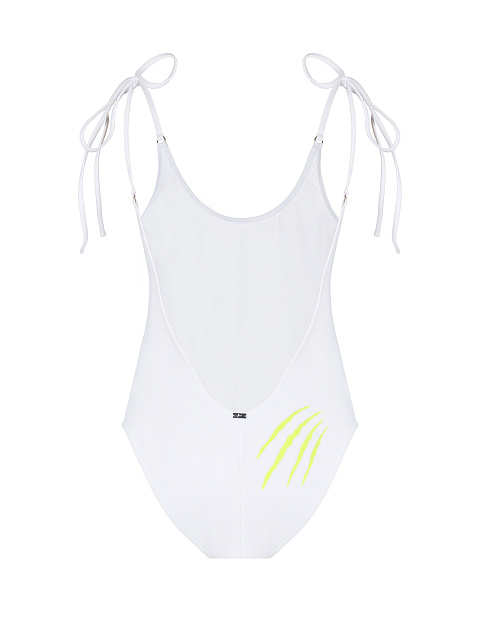 White Printed Swimsuit, 2