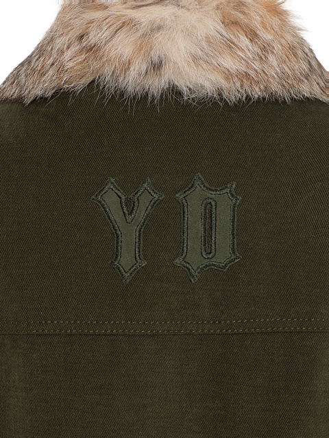 Khaki vest with lynx fur, 5