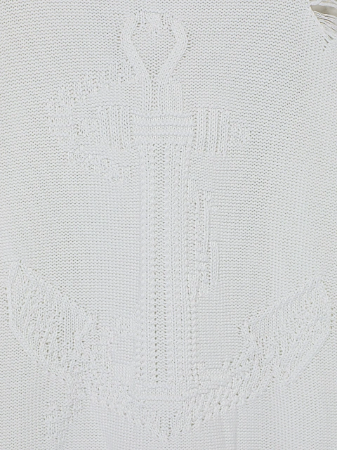 White Jersey Sweater & Midi Skirt Set, 4