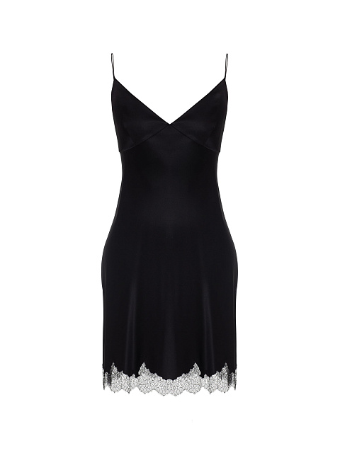 Black Chiffon Midi Dress, 3