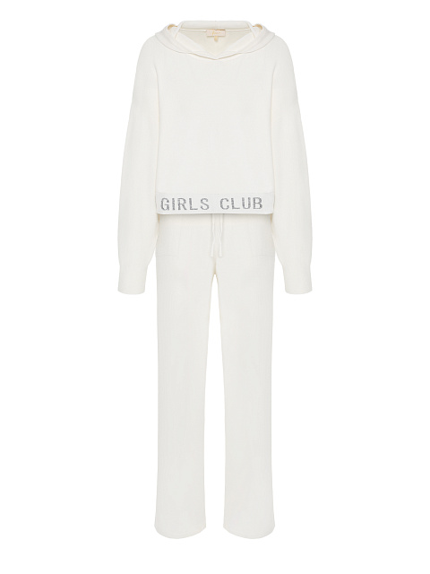 White "Hot Girls Club" Jersey Suit, 1